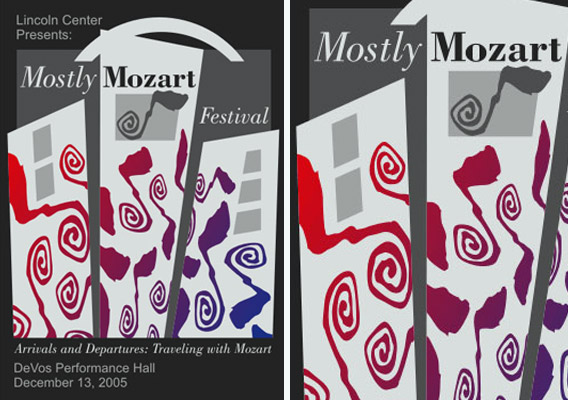 Mostly Mozart Poster Design